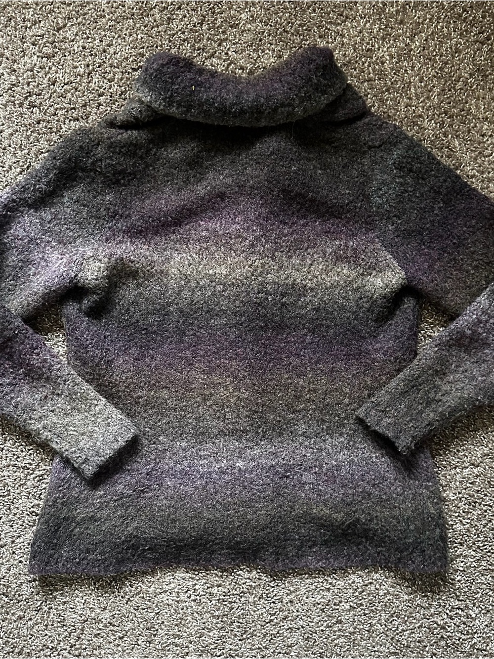 Vintage Woolrich Space Dye Shawl Cardigan Sweater Size L - Picture 8 of 9